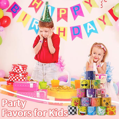 150 Pcs Slap Bracelets for Kids,Party Favors with Colorful Hearts Animals Unicorn Print Design,Slap Bands Wristbands for Boys Girls Birthday Party Supplies,Valentine Classroom Prizes Exchanging Gifts