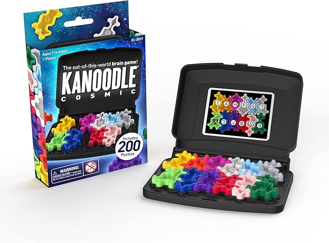 Educational Insights Kanoodle Cosmic - Brain Teaser Puzzle Challenge Game for Kids, Teens and Adults, Travel Games for Kids Ages 7+