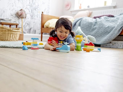 LEGO DUPLO Classic Heart Box, First Bricks Building Toy, Educational Activity and Development Set, Early Learning Toys for Toddlers 1.5-3 Years Old, 10909
