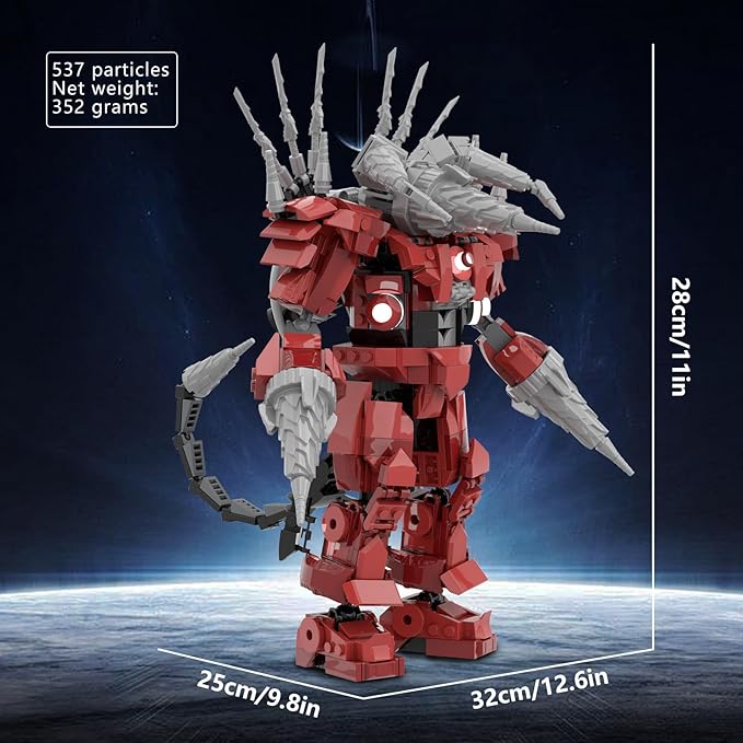 Toilet Building Blocks Toys,TV Toys Building Blocks Imaginative Construction Playset Blocks Action Figure,Birthday Gifts Building Blocks for Adults Children 537PCS