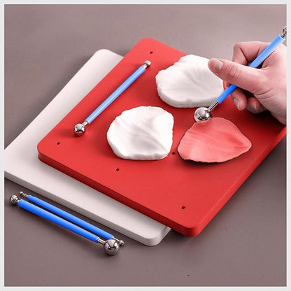 25 Pcs Clay Tools and Pottery Tool Kit for Polymer Clay Sculpting, Air Dry Clay, Ceramics, Professional Sculpting Tools Set with Silicone Shapers, Ball Stylus & Premium Black Canvas Case