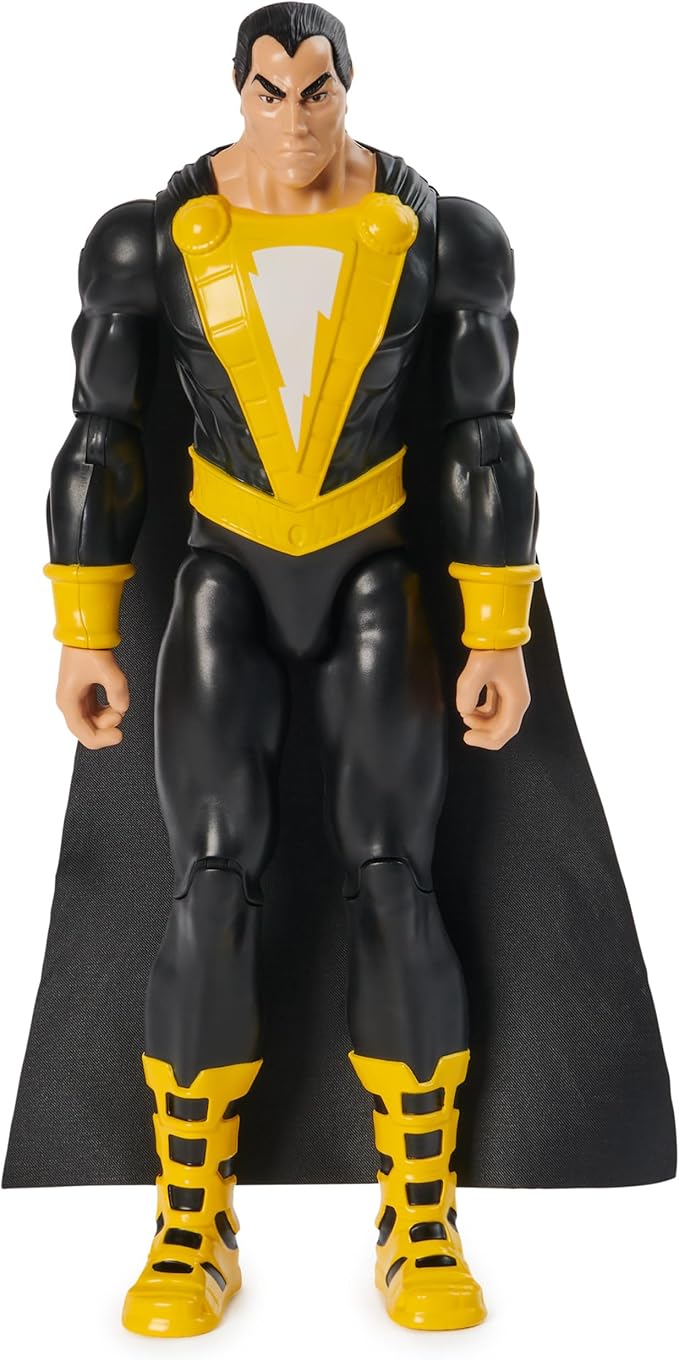 DC Comics, Black Adam Action Figure with Cape, 12-inch, Easy to Pose, Collectible Superhero Kids Toys for Boys and Girls, Ages 3+