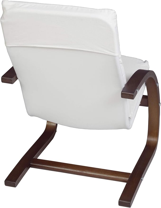 Niche Mia Bentwood Childrens Reclining, Lounge, Rocking Chair- Mocha Walnut/ Beige