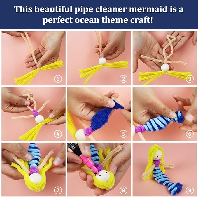 Pipe Cleaners, Pipe Cleaners Craft, Arts and Crafts, Crafts, Craft Supplies, Art Supplies (1000 Brown Pipe Cleaners)…