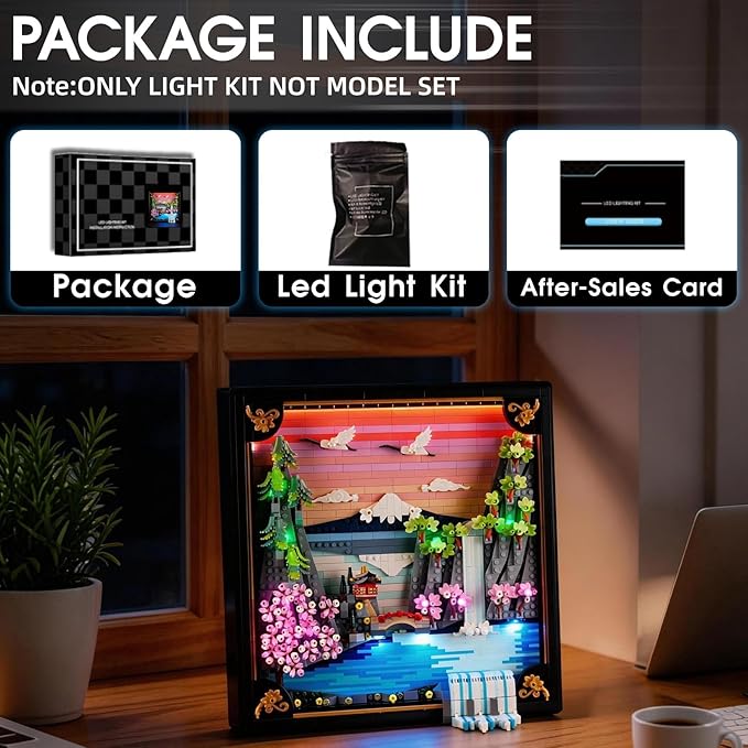 LED Light for Lego 31218 Japanese Cherry Blossom Landscape Set, Light Kit Compatible with Lego 31218 Building Blocks Model, Not Included The Model Set