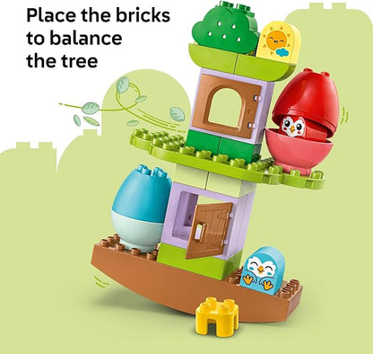 LEGO DUPLO My First Balancing & Stacking Tree Building Toy Playset - Preschool Learning and Educational Toy for Toddlers, Boys and Girls, Ages 1.5+ - Baby Gift Ideas - 10440