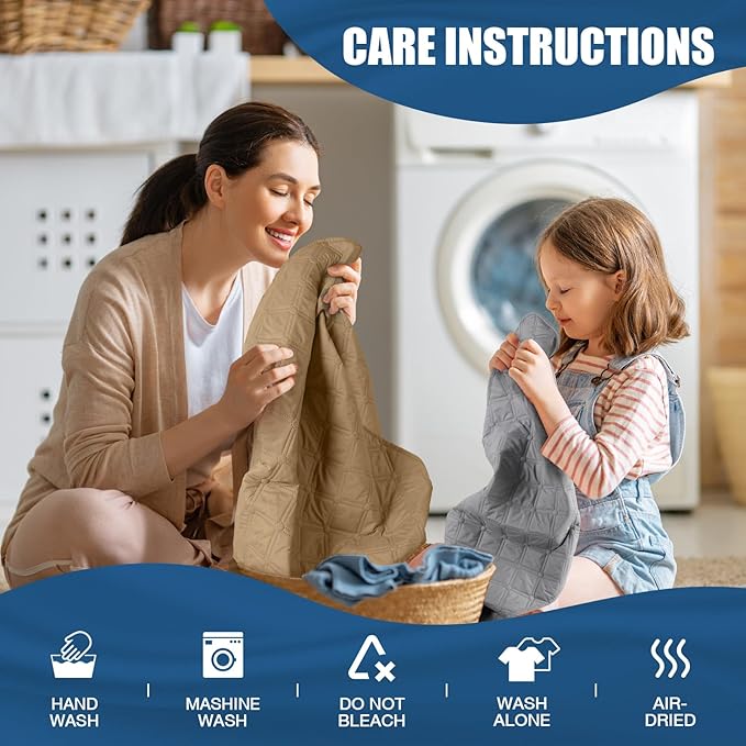 TAOCOCO 100% Waterproof Recliner Covers, Recliner Sofa Covers with Leg Straps, Reversible Recliner Couch Cover for Reclining Chair, Washable Couch Protector for Pets Kids(2 Seater, Camel)