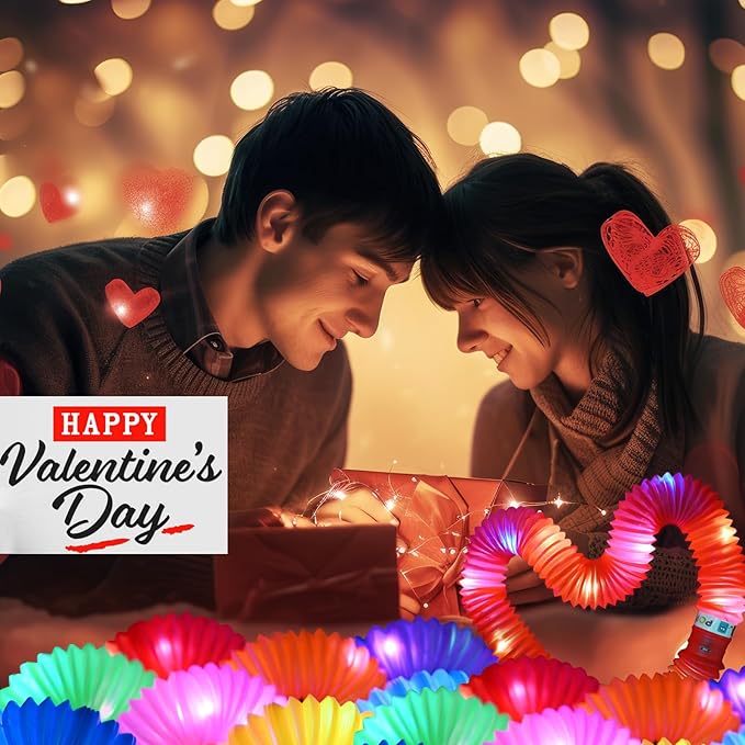 12 PCS Light up Glow Sticks for Kids 4-8-12, Bulk Party Pack Glow Bracelets Necklaces for Toddlers, Glow in The Dark Party Supplies, Valentine's Day Birthday Dancing Camping Decorations