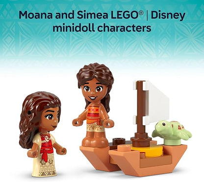 LEGO Disney Moana's Island Fun Building Toy Playset - Princess Moana Toy for Kids, Girls and Boys, Ages 5+ - with 2 Disney Micro-Dolls and Pua Animal Figure - Gift Idea for Birthdays - 43260