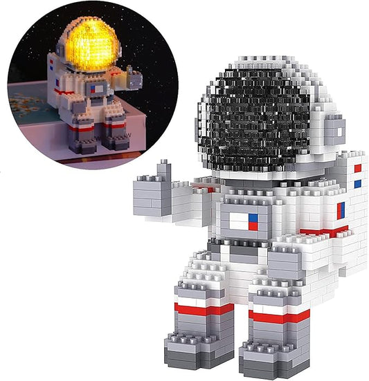 Finger Rock Astronaut Mini Building Blocks Micro Building Kits for Kids and Adults 12-15 Space Toys Gifts - Compatible with Nano(1008 Pieces)