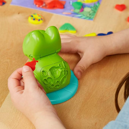 Play-Doh Frog ‘n Colors Starter Set, 4 Colors & Playmat, Frog Toy Playset, Easter Gifts for Boys & Girls, Preschool Toys, Kids Arts & Crafts, Ages 3+