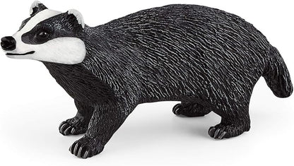 Schleich Wild Life, North American Woodland Wild Animal Toys for Kids, Badger Toy Figurine, Ages 3+