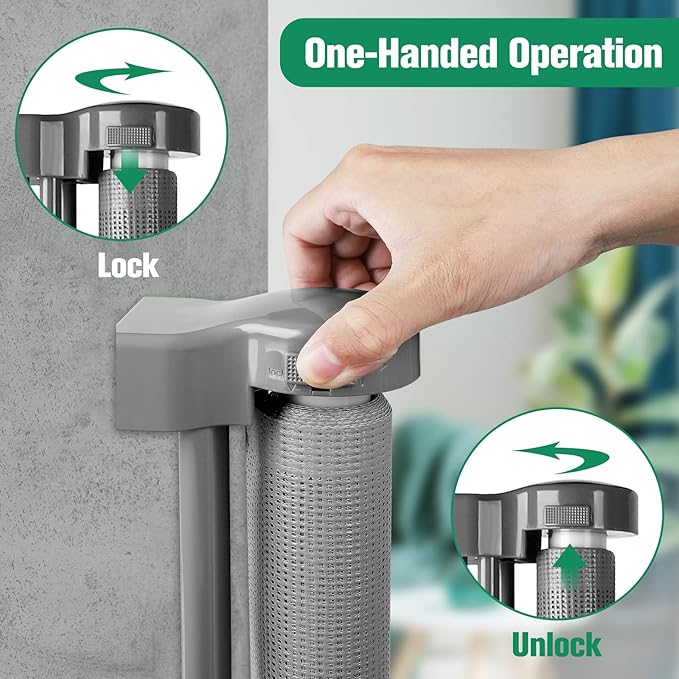 110 Inch Retractable Baby Gates Extra Wide Baby Gate for Large Openings Indoor Outdoor Retractable Dog Gate for Stairs Extra Long Baby Gate Large Retractable Pet Gate Child Gates for Doorways