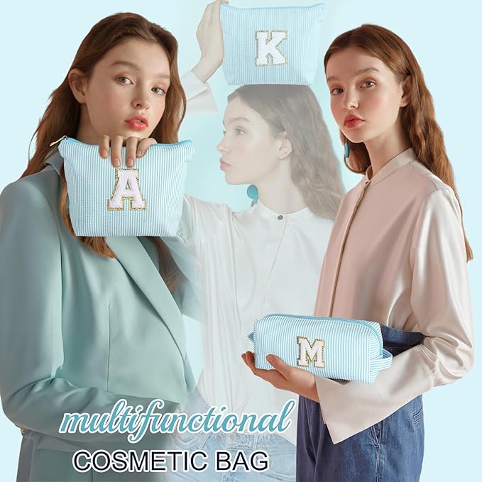 YOOLIFE Gifts for Girls, Teenage Gifts Idea, Sweet Girls Gift, 7 8 9 10 11 12 13 14 15 16 Year Old Girl | Birthday GiftsPersonalized Gift for Girls, Initial Makeup Bag Christmas Gifts for Girl C