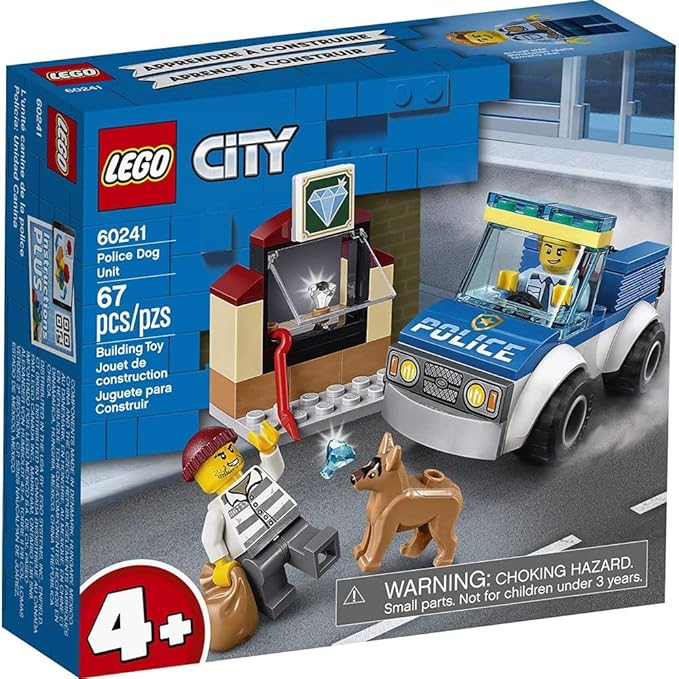 LEGO City Police Dog Unit 60241 Police Toy, Cool Building Set for Kids (67 Pieces)