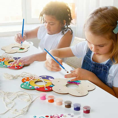 Kids Arts and Crafts Bird Feeders for Outside, 2-Pack DIY Wooden Paint Kits Outdoor Toys for Boys & Girls Age 3-5 4-8 8-12