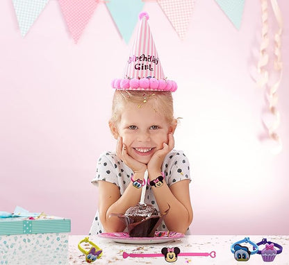 15Pack Rubber Bracelets Wristband Bracelets for Birthday Party Supplies Favors Prize Rewards (15)