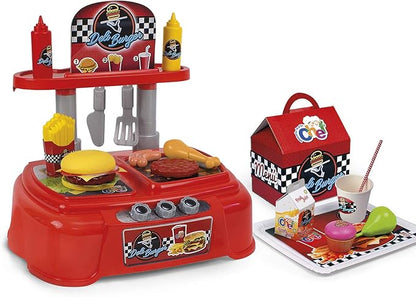 Educa Chicos LE P'TIT Chef Deli BURGUER Kids Kitchen Playset Kids Kitchen Play Set Kitchen Toys Pretend Play for Kids Age 3+