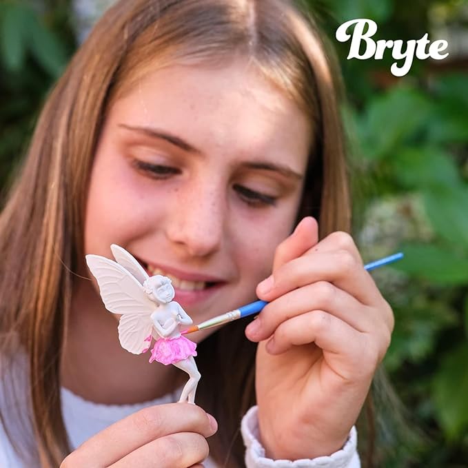 Bryte Light Up Unicorn Terrarium Kit for Kids - Grow Plant, Castle, Paint Set, Crystal Rock, Fairy Garden Lights, Arts & Crafts, STEM Activities, Birthday Gifts, Toys for Girls Aged 4–12 yrs