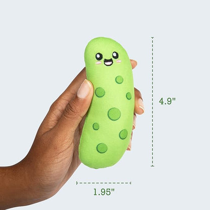 Emotional Support Pickles by Relatable, Cuddly Stuffed Animals and Toys, Squishy Toys and Plushies, Perfect Funny Pickle Gifts for Loved Ones of All Ages, Includes 5 Plushies with Carrying Basket