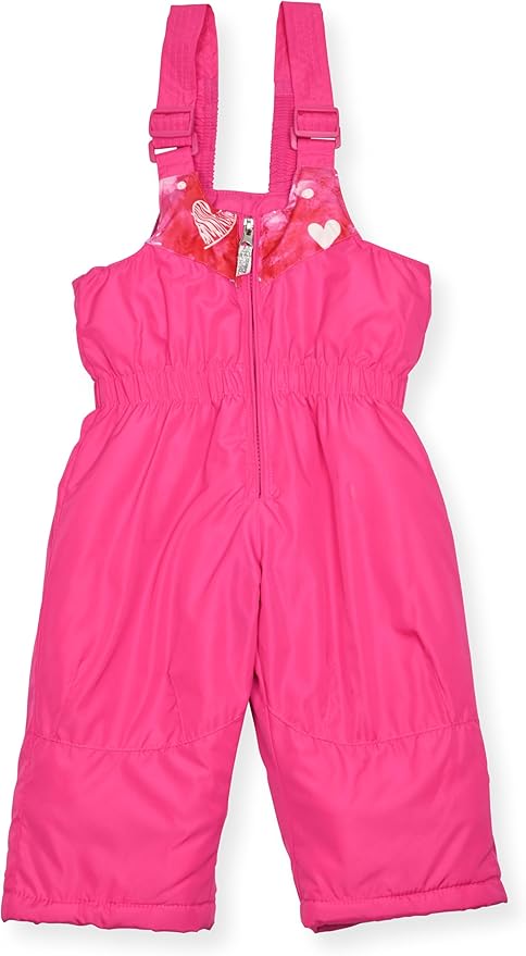 Arctic Quest Little Girls Bib Snow Pants and Ski Jacket Water-Resistant Snowsuit For Kids Winter Jacket For Girls