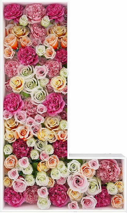 2FT Letter L Mosaic Balloon Frame Letter DIY Fillable Letters Kit for Birthday Party Wedding Backdrop Decor