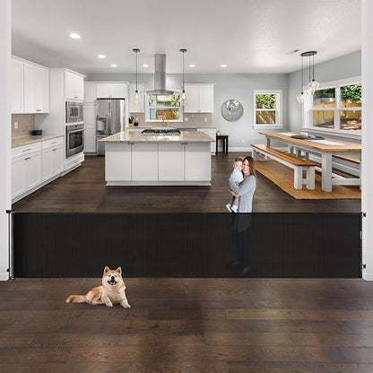 168 Inch Retractable Dog Gates for The House Extra Wide Baby Gates Extra Wide Dog Gate for The House Extra Long Baby Gates Indoor Extra Long Pet Gate Extra Wide Outdoor Gate Extra Wide Indoor Gate