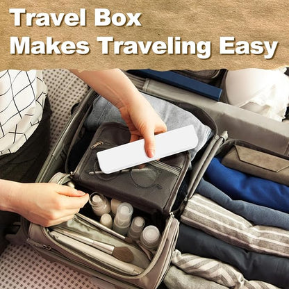 Electric Toothbrush for Adults and Kids, with Tongue Scraper and 8 Brush Heads, One Fast Charge Last 120 Days, 40000 VPM Deep Clean, Sonic Travel Toothbrush - White