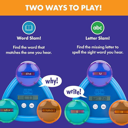 Educational Insights Sight Word Slam - Electronic Learning Games for Kids 5+, Sight Words Games for Kids, Word Games, Classroom Must Haves