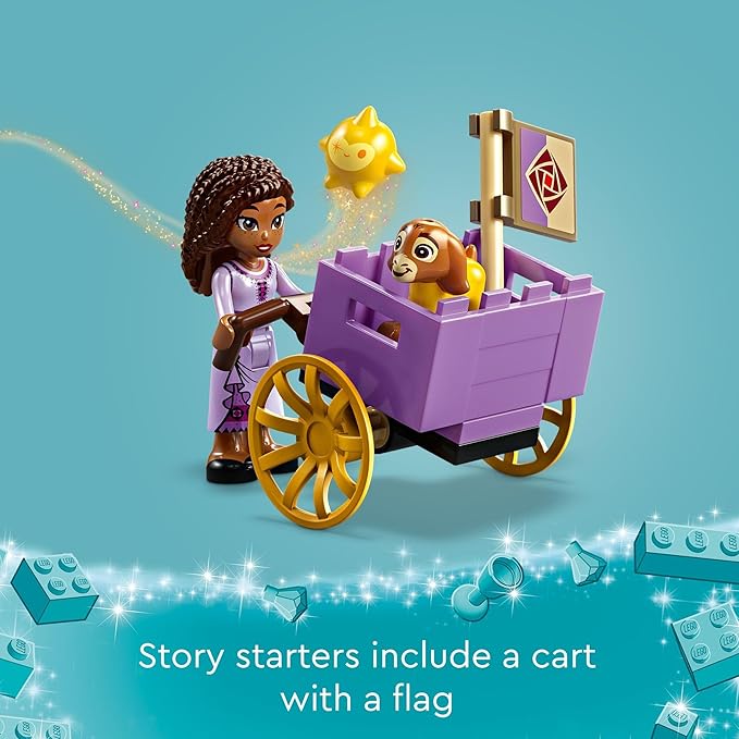 LEGO Disney Wish: Asha in The City of Rosas 43223 Building Toy Set, A Buildable Model from The Disney Movie to Inspire Adventures and Creative Play, A Fun Gift for Kids and Fans Ages 6 and up