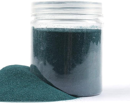 Shiny Stone Colorful Sand,Rainbow Sand,Art Sand,Colored Sand,Craft Sand,Decorative Wedding Vibrant Sand, 250g/0.55lbs/8.81oz for Kids Creativity Wedding Succulent Terrarium Vase (Peacock Green)