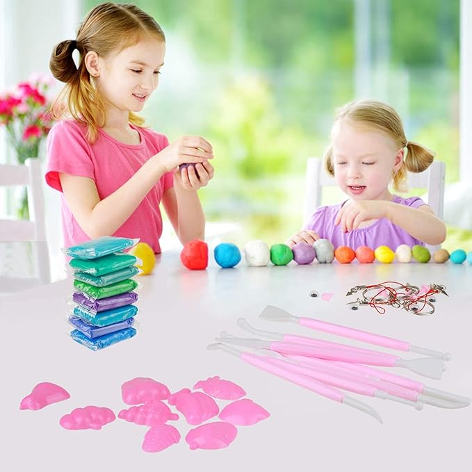 36 Colors Air Dry Soft Modeling Clay, Air Clay for Kids Slime Making，Plasticine Dry Art Crafts Colored Modeling Magic with Tools，Best Gift for Kids Boys Girls