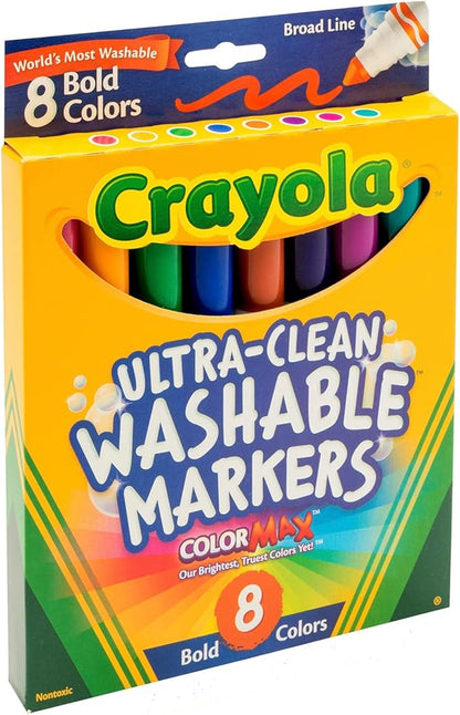 Crayola 8 Ct Bold Broad-Line Washable Markers