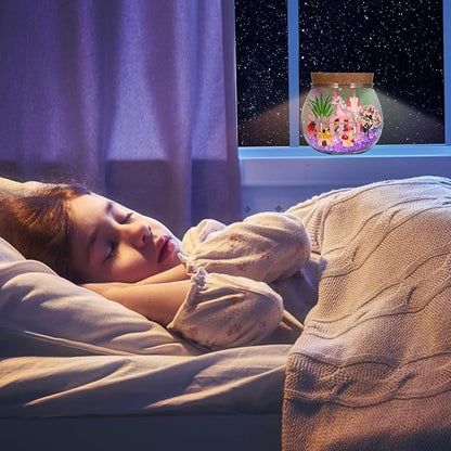 Atonofun Unicorn Terrarium Crafts Kit for Kids, LED Night Light Birthday Gift for Girls, Unicorn Toys for Girls, DIY Arts and Crafts Kit for Kids Girls Presents Ages 4 5 6 7 8-12 Year Old