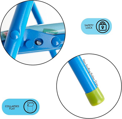 Idea Nuova Cocomelon 3 Piece Children's Activity Square Table and 2 Folding Chairs Set, Ages 3+