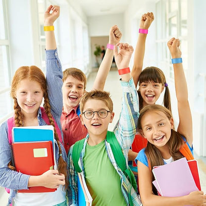 ibasenice 36pcs Rainbow Silicone Slap Bracelets, Soft and Safe Blank Silicone Slap Bracelet for Adults and Teens