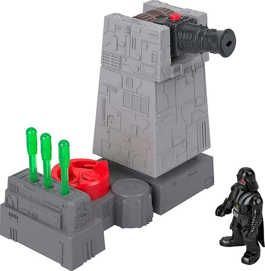 Fisher-Price Imaginext Star Wars Toys Death Star Turret Cannon with Darth Vader Metal Character Key for Kids Ages 3+ Years