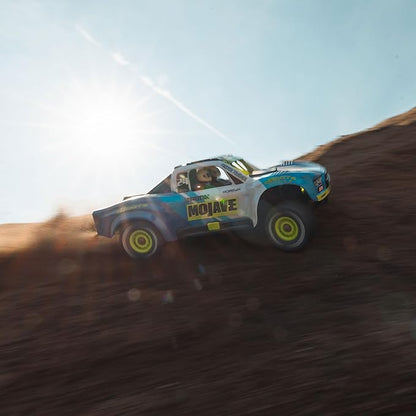 ARRMA RC Truck Mojave GROM 4x4 Smart Small Scale Desert Truck, RTR (with Battery and Charger Included) Blue/White ARA2104T2