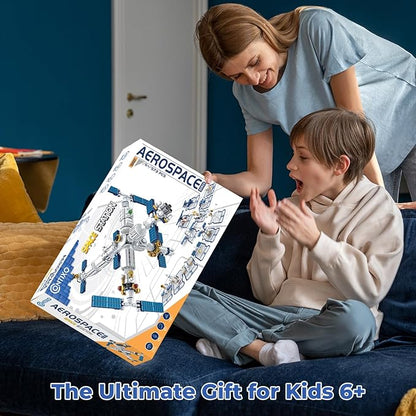 Contixo BK07 Space Station STEM Building Block Set - 12-in-1 Aerospace Exploration Kit with 573 PCS for Kids Ages 6-12, Creative Learning Construction Toy