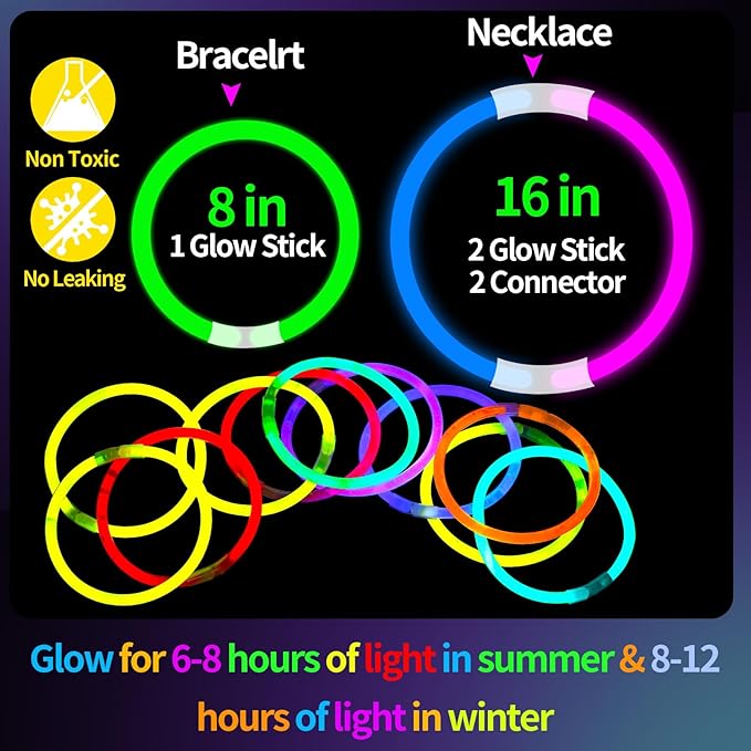 LiYiQ 50 Packs Christian Gifts Cards with 100 Glow Sticks Let Your Light Shine Cards with Glow Sticks Religious Bible Verse Cards for VBS Sunday School Supplies (Christian)