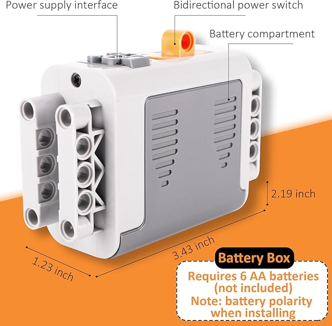 5-in-1 Motor Kit Compatible with Lego Technic, Motor Set with Powerful Motors, Advanced Control Functionality, Ultimate Compatibility