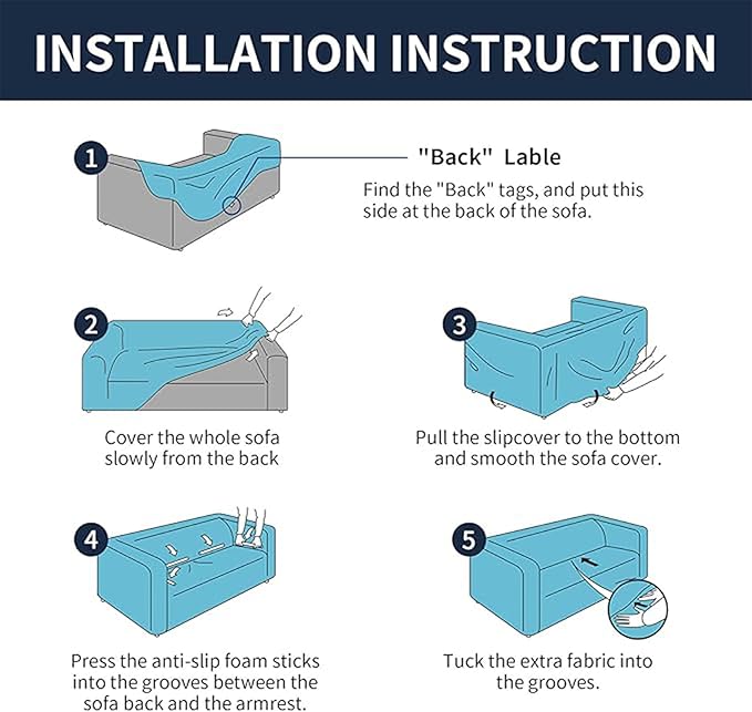 2025 New Stretch Oversized Sofa Slipcovers Couch Sofa Cover for 4 Seater Furniture Protector Covers with Elastic Bottom Jacquard Fabric Small Checks for Pets, Kids - Dark Red