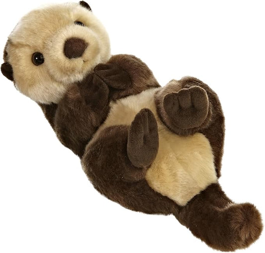 Aurora® Realistic Miyoni® Sea Otter Stuffed Animal - Lifelike Detail - Cherished Companionship - Brown 10 Inches