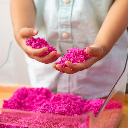 Educational Insights Playfoam Pluffle for Sensory Bins 4-Pack, Green, Blue, Pink & Black