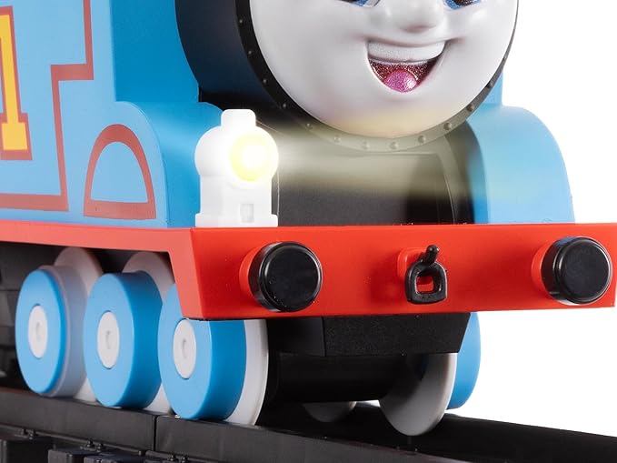 Lionel Mattel Thomas & Friends Battery O Gauge Toy Train Set with Remote, Locomotive, Train Cars, & Track with Authentic Train Sounds, Lights, & Water Vapor Smoke Effects for Kids 4+