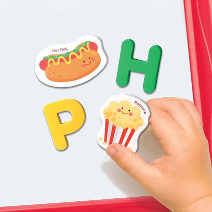 Crayola: ABC Matching Magnet Set - Foodie Garden - Alphabet & Image Foam Magnets, Classroom & Home Education, Spelling-Learning, Toddler, Kid Ages 3+