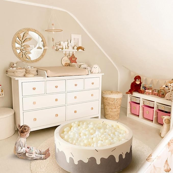 GOGOSO Ball Pit Balls,Plastics Balls for Ball Pit, Stars Hearts Shape for PastelBall for Toddlers Kids