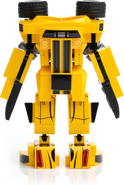 Racing Car Building Block Set. Racing Car Building Blocks for Kids and Adults (Yellow)