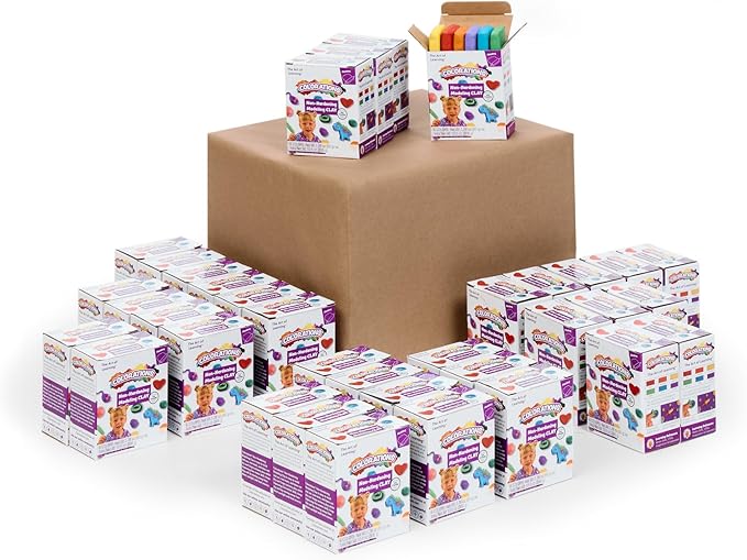 Colorations Classroom Value Bulk Non-Hardening Clay - Set of 36