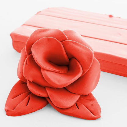 BAZIC Modeling Clay Red Color 1 LB, Light Dough Art Craft, Non Toxic Gift for Artist Kids Toddler Boys Girls, Bulk for Classroom, 24-Pack